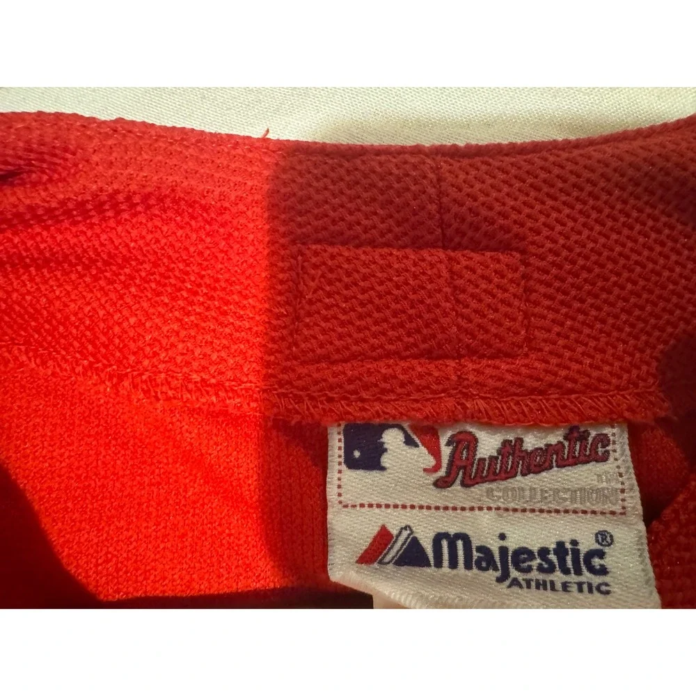 Majestic Cincinnati Reds Baseball Jersey Red Authentic Collection Men Size Large